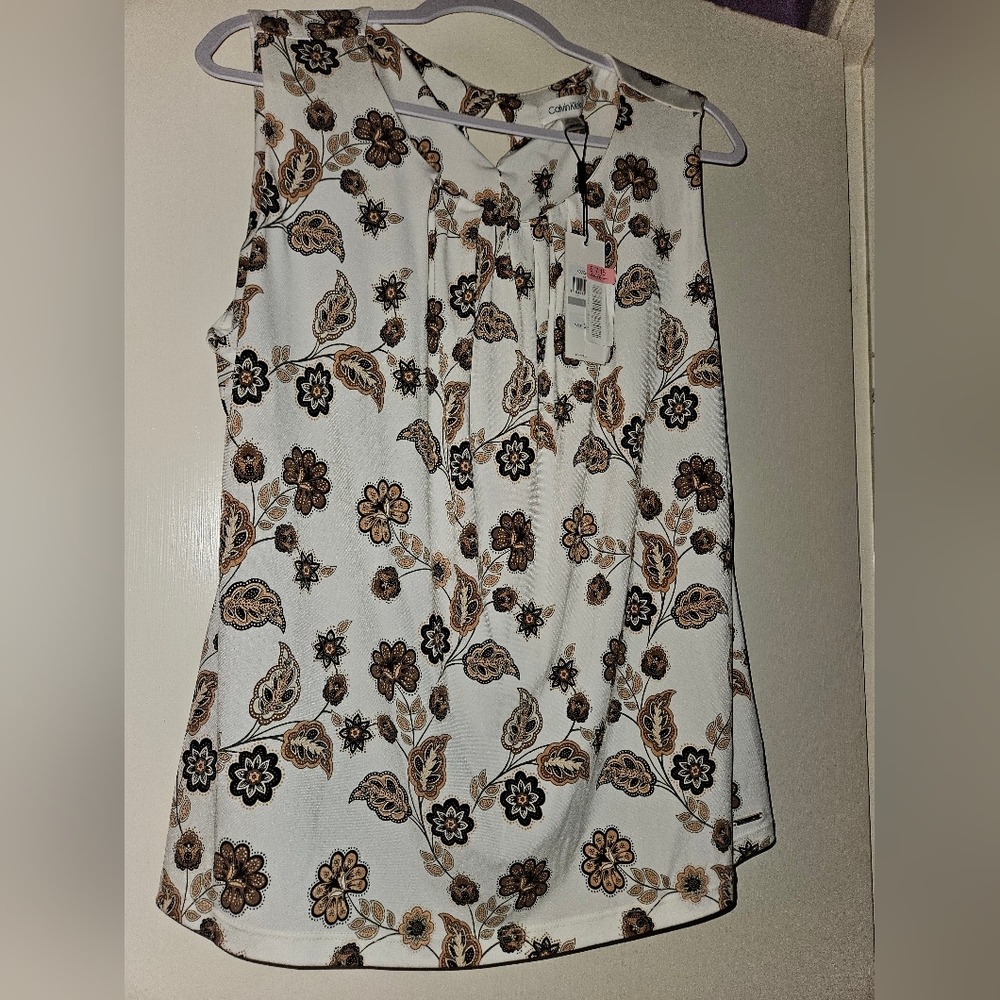 Calvin Klein sleeveless blouse
